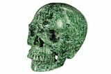 Realistic, Polished Hamine Jasper Skull #150874-2